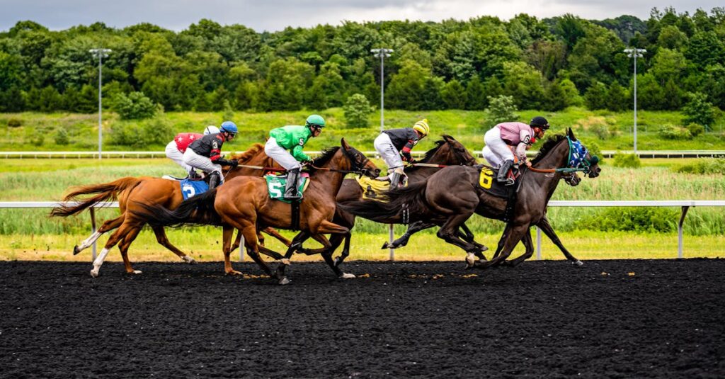 サラブレッドの筋肉質で美しい体型