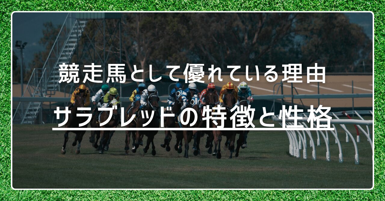 サラブレッドの特徴と性格を解説｜競走馬として優れている理由とは？