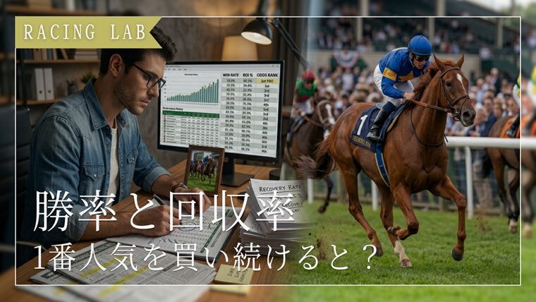 競馬で1番人気を買い続けると勝てる？競馬の勝率と回収率を解説
