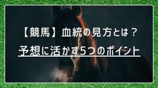 【競馬】血統の見方とは？予想に活かす5つのポイントを解説